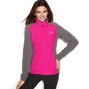 NORTH FACE - Pink and gray fleece MEDIUM